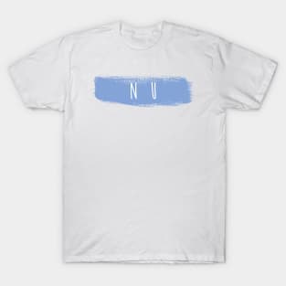 Nu Blue Brush Stroke T-Shirt